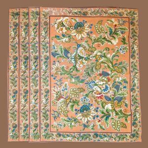 Vintage April Cornell Fabric Placemats – Set of 4